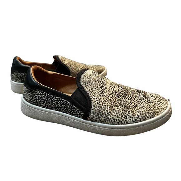 Ugg Animal Fur Print Low Rise Sneakers Sz 5 Womens Tan & Black Flats 1019218 - Picture 7 of 16